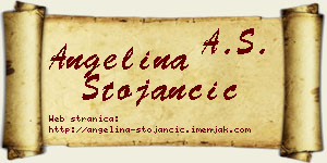 Angelina Stojančić vizit kartica